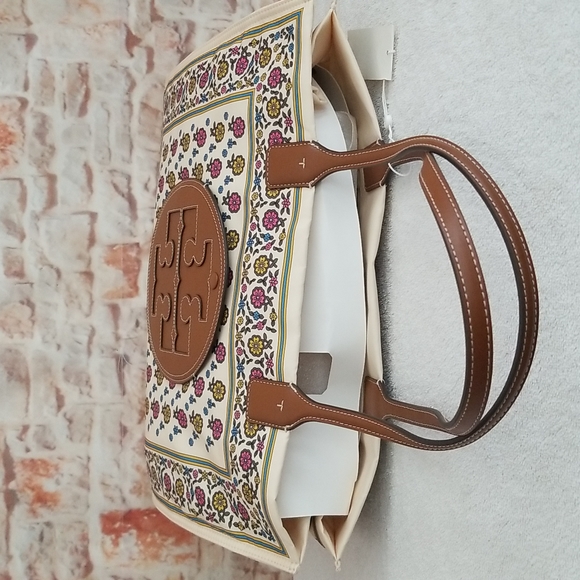 New Tory Burch Ella Printed Tote - Picture 6 of 13